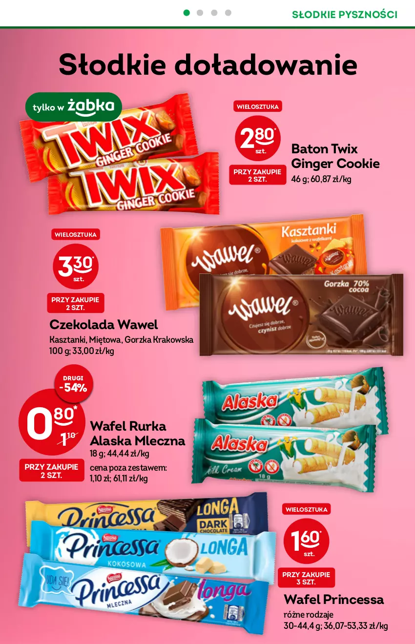 Gazetka promocyjna Żabka - ważna 10.11 do 23.11.2021 - strona 37 - produkty: Baton, Czekolada, Gin, Princessa, Twix, Wawel