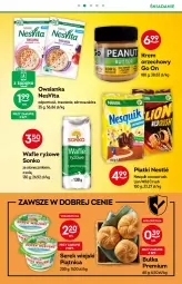 Gazetka promocyjna Żabka - Gazetka - ważna od 23.11 do 23.11.2021 - strona 23 - produkty: Serek wiejski, Ser, Ryż, Por, Piątnica, Nesquik, Wafle, Lion, Serek, Owsianka, Sonko, Krem orzechowy, Bułka, Nestlé