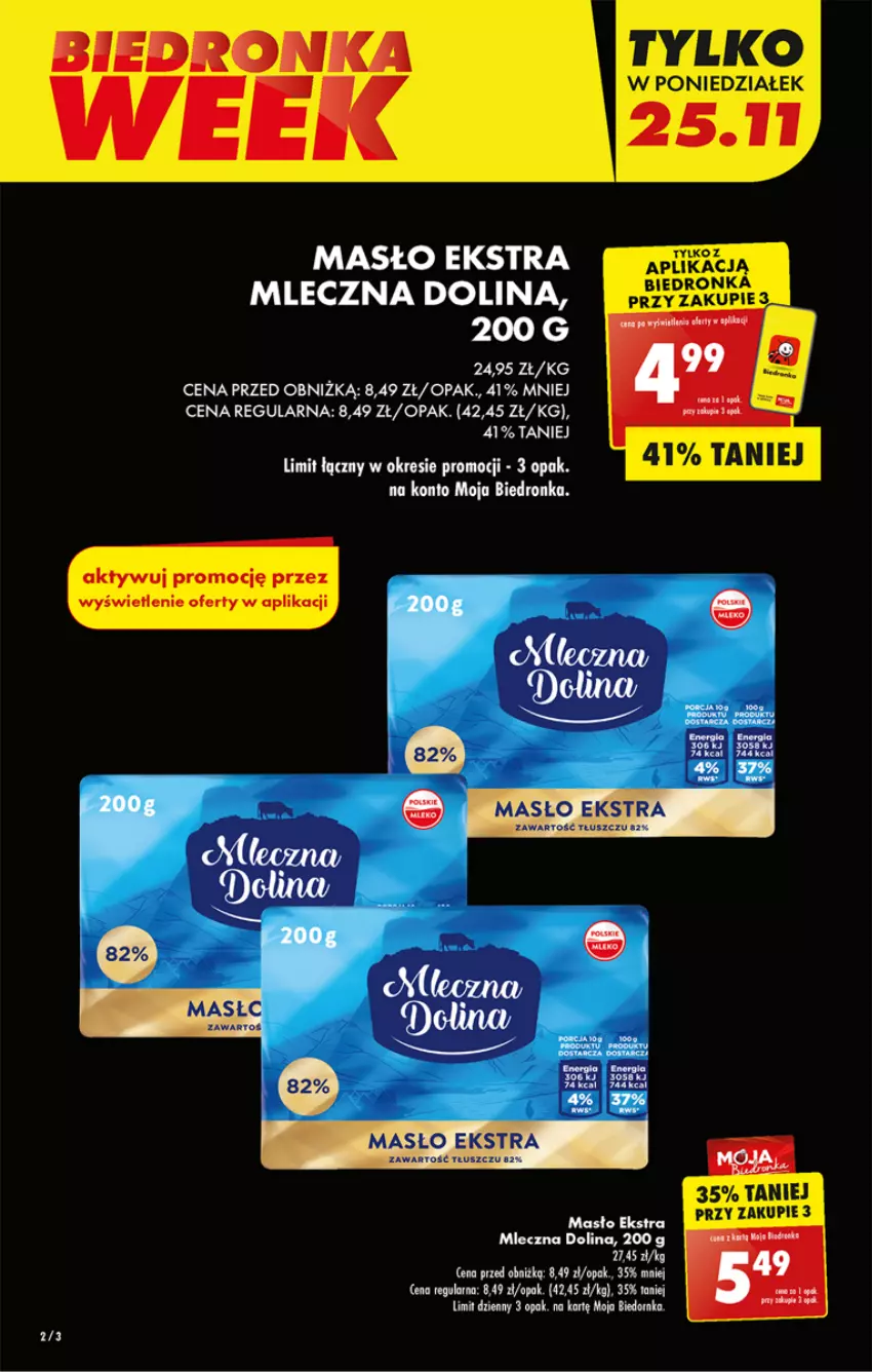 Gazetka promocyjna Biedronka - Od Poniedziałku - ważna 25.11 do 30.11.2024 - strona 4 - produkty: Masło