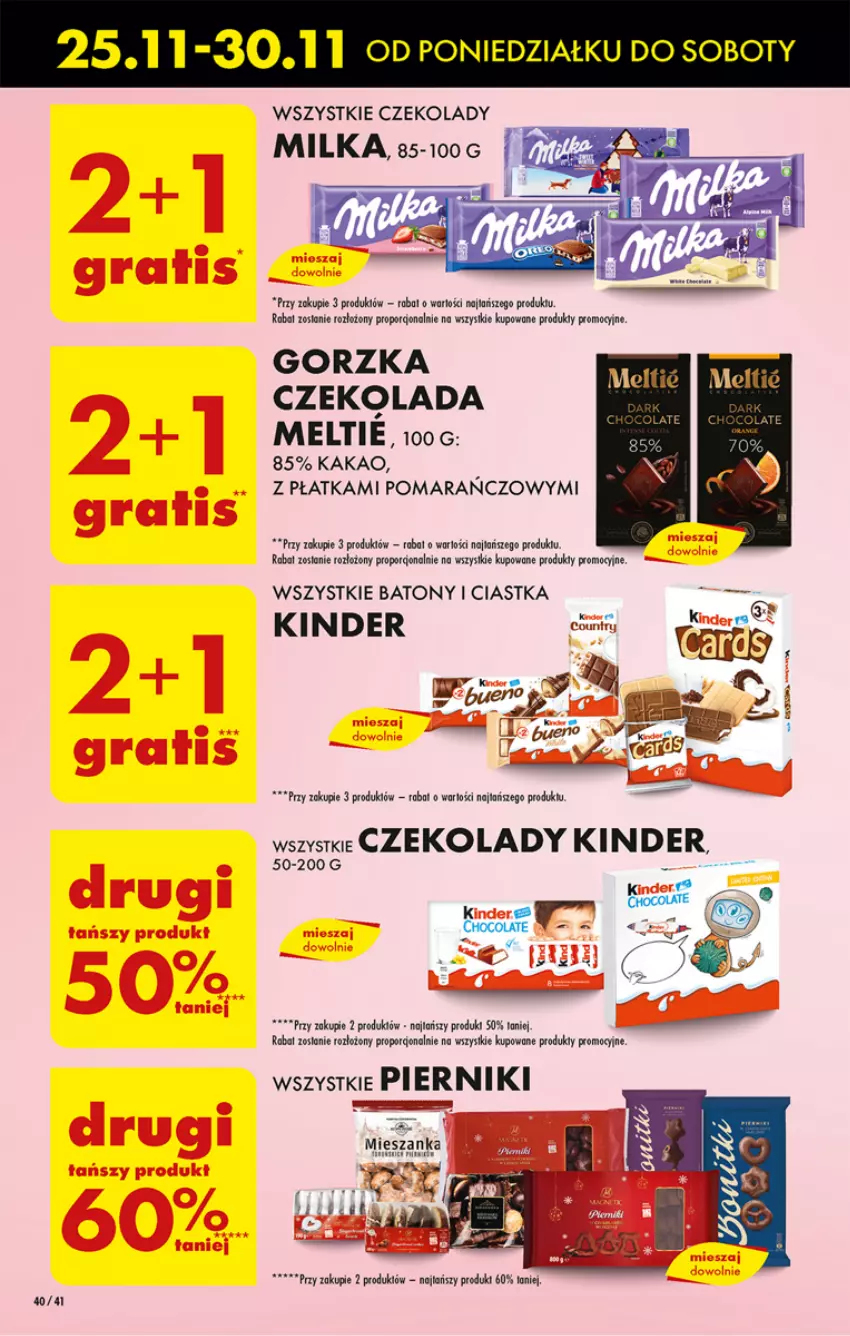 Gazetka promocyjna Biedronka - Od Poniedziałku - ważna 25.11 do 30.11.2024 - strona 48 - produkty: Ba!, Baton, Ciastka, Czekolada, Kakao, Milka, Piernik, Por