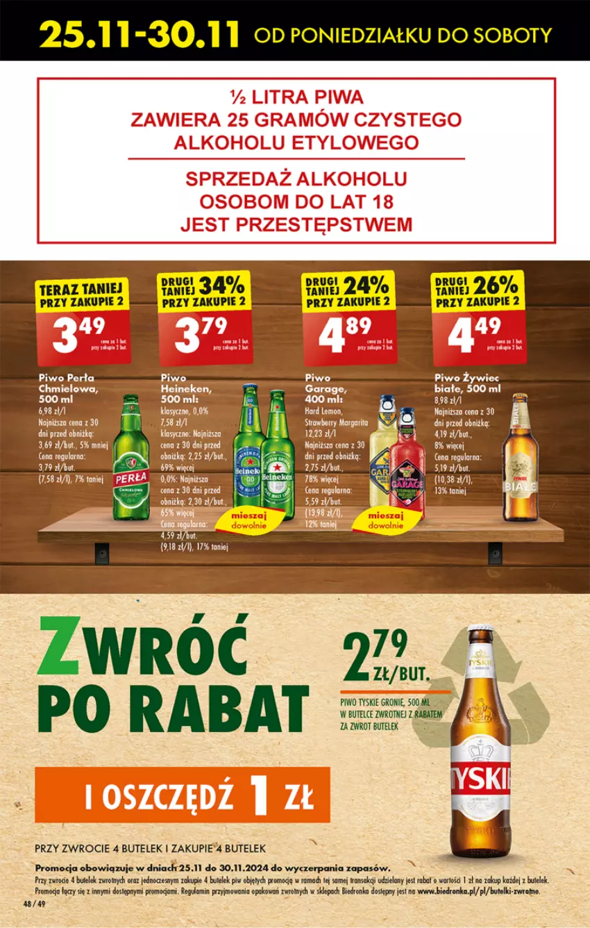 Gazetka promocyjna Biedronka - Od Poniedziałku - ważna 25.11 do 30.11.2024 - strona 58 - produkty: Bell, Bella, Piwo, Rama, Tera, Tran, Tyskie