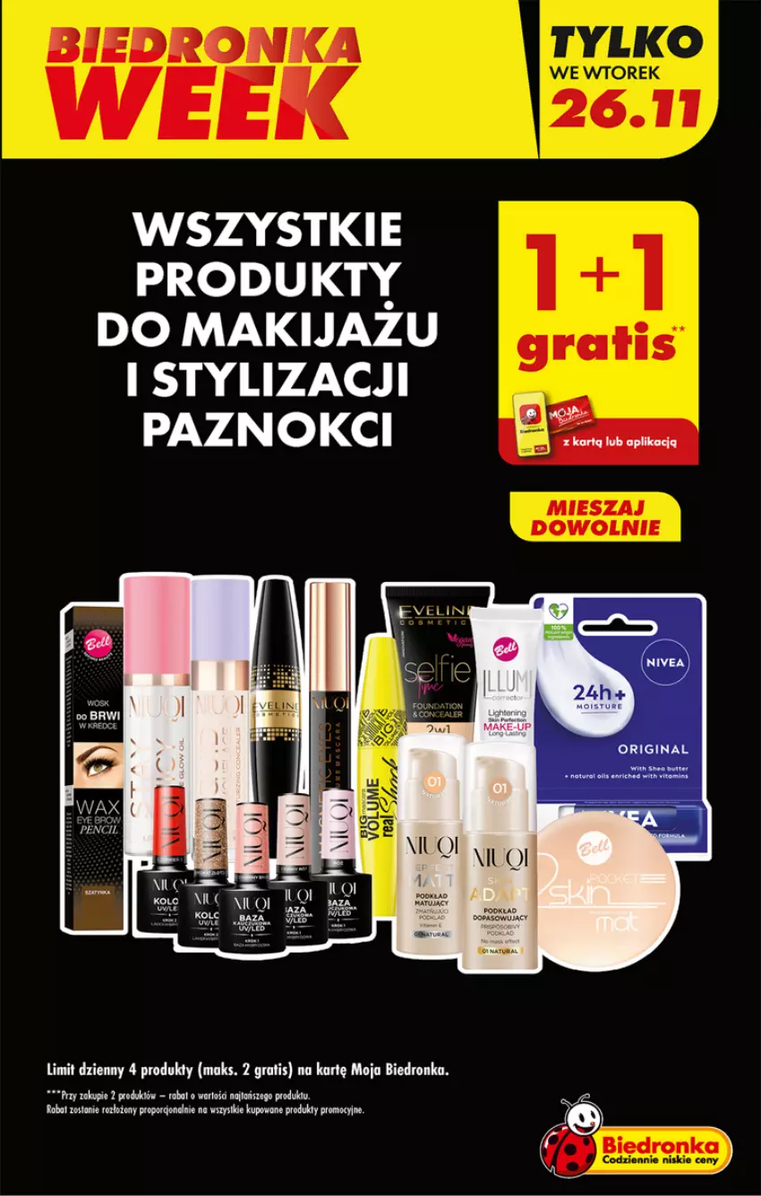 Gazetka promocyjna Biedronka - Od Poniedziałku - ważna 25.11 do 30.11.2024 - strona 9 - produkty: Gra, Makijaż, Podkład, Produkty do makijażu