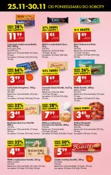 Gazetka promocyjna Biedronka - Od Poniedziałku - Gazetka - ważna od 30.11 do 30.11.2024 - strona 54 - produkty: Ciastka, Ser, Gra, Schogetten, Beko, Praliny, Bonitki, Wawel, Wafle, Sezam, Czekolada, Baton, Deser, Biszkopty, Kokos, Czekolada nadziewana