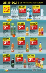 Gazetka promocyjna Biedronka - Od Poniedziałku - Gazetka - ważna od 30.11 do 30.11.2024 - strona 60 - produkty: Sok, Por, Mus, Rama, LANA, Tymbark, Szyna, Woda mineralna, Kubuś, Woda, Mango, Napój, Cisowianka, Nektar, Hortex