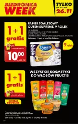 Gazetka promocyjna Biedronka - Od Poniedziałku - Gazetka - ważna od 30.11 do 30.11.2024 - strona 8 - produkty: Fructis, Por, Gra, Papier, Papier toaletowy