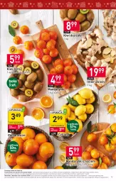Gazetka promocyjna Stokrotka - Supermarket - Gazetka - ważna od 20.12 do 20.12.2023 - strona 13 - produkty: Mandarynki, Warzywa, Cytryny, Kosz, Kiwi, Pomarańcze, Siatka, Owoce, Mięso, Imbir