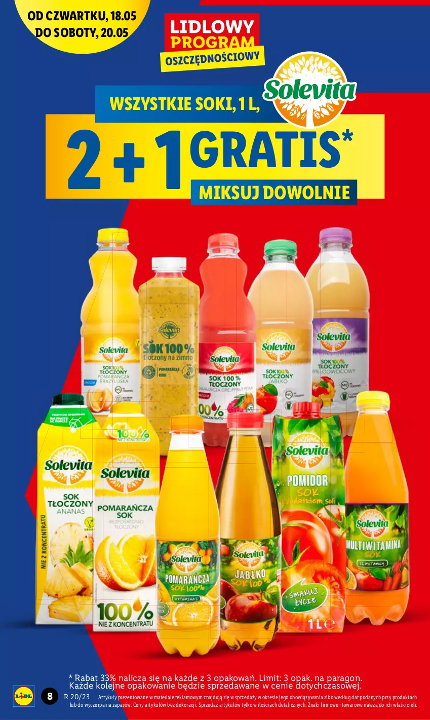 Gazetka promocyjna Lidl - GAZETKA - ważna 18.05 do 20.05.2023 - strona 10 - produkty: Gra, Olej, Sok