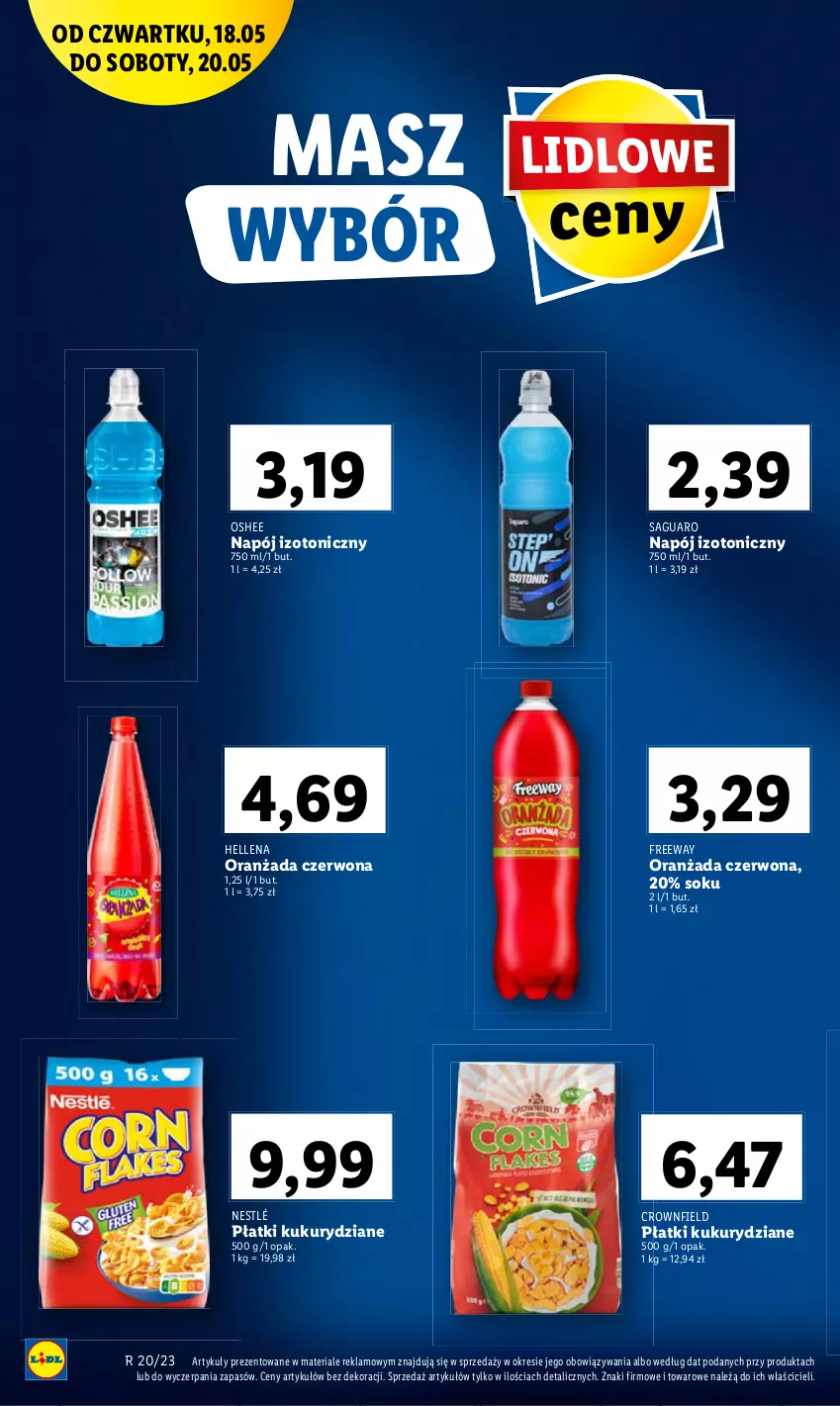 Gazetka promocyjna Lidl - GAZETKA - ważna 18.05 do 20.05.2023 - strona 14 - produkty: Hellena, Napój, Napój izotoniczny, Nestlé, Oranżada, Oshee, Sok