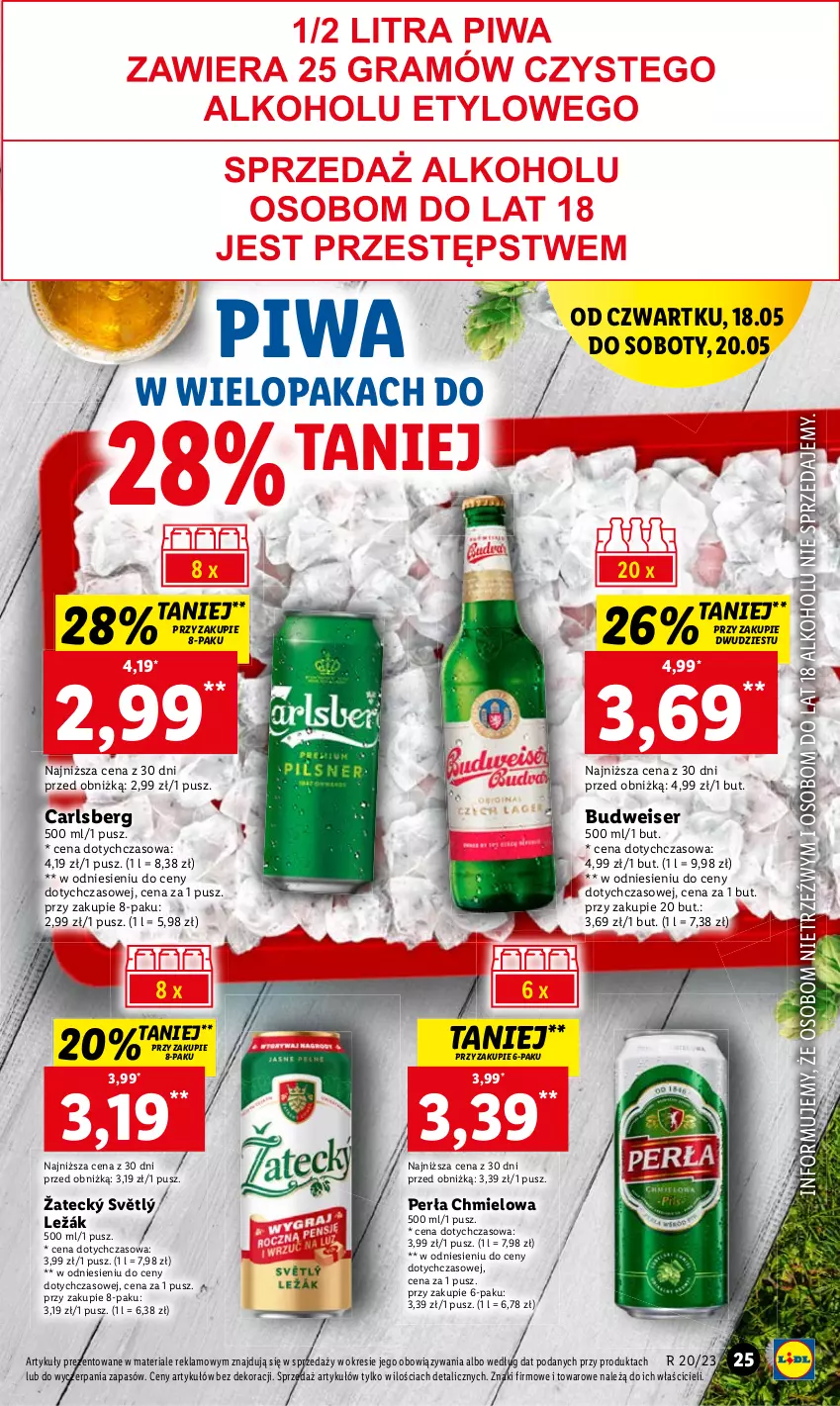 Gazetka promocyjna Lidl - GAZETKA - ważna 18.05 do 20.05.2023 - strona 29 - produkty: Carlsberg, Perła, Piwa, Ser