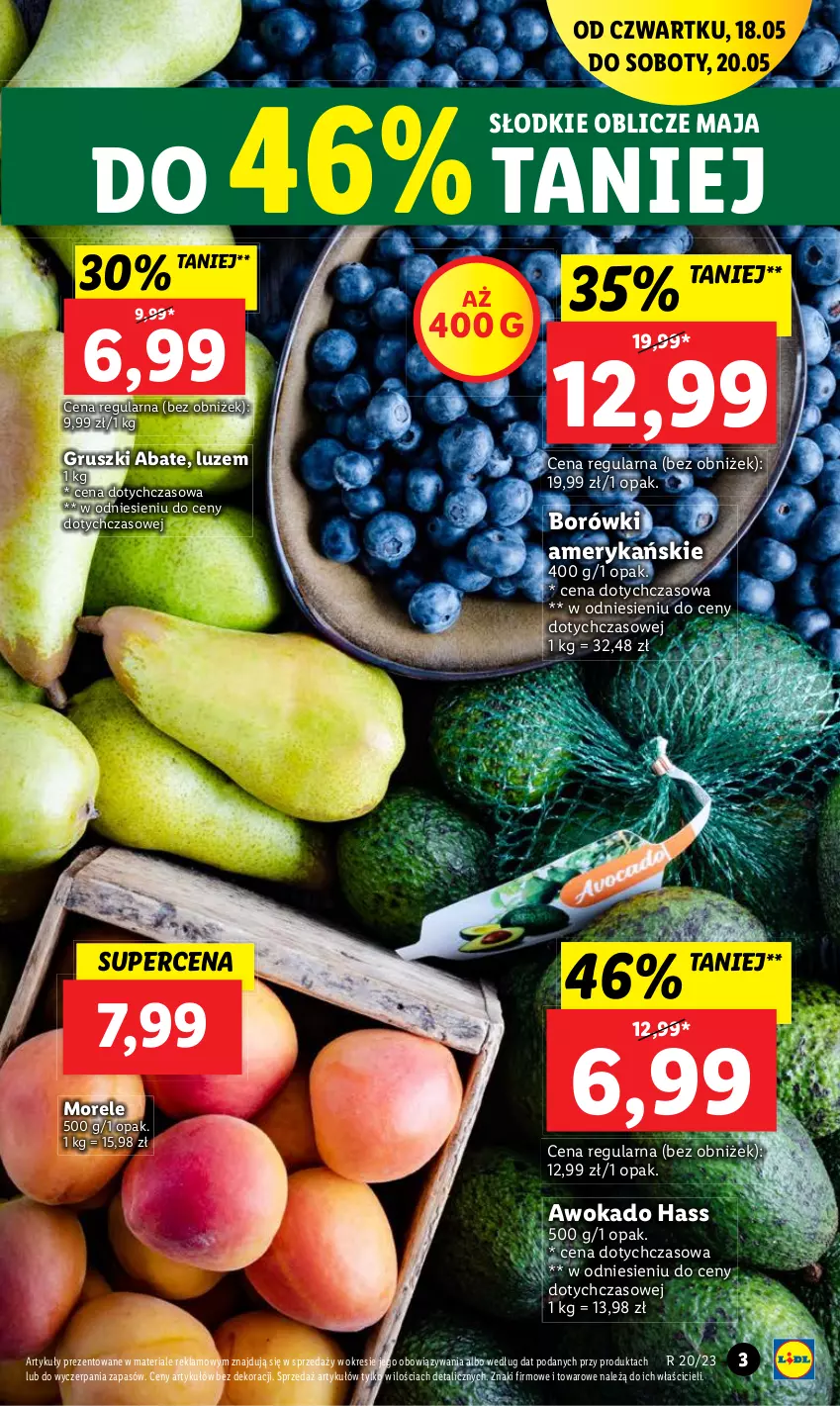 Gazetka promocyjna Lidl - GAZETKA - ważna 18.05 do 20.05.2023 - strona 3 - produkty: Gruszki