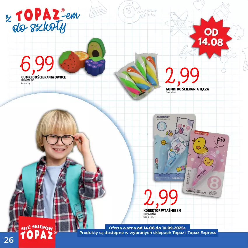 Gazetka promocyjna Topaz - Gazetka - ważna 17.07 do 10.09.2025 - strona 26 - produkty: Owoce, Top