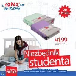 Gazetka promocyjna Topaz - Gazetka - Gazetka - ważna od 10.09 do 10.09.2025 - strona 30 - produkty: Top, Prześcieradło