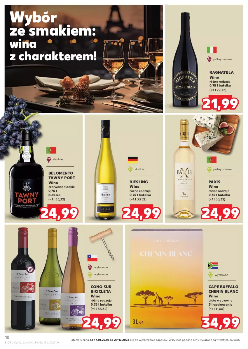 Gazetka promocyjna Kaufland - Barek Kauflandu - ważna 17.10 do 29.10.2024 - strona 10 - produkty: BIC, Fa, Pax, Por, Wino, Wino białe, Wino czerwone