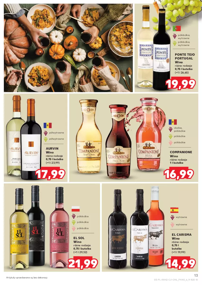 Gazetka promocyjna Kaufland - Barek Kauflandu - ważna 17.10 do 29.10.2024 - strona 13 - produkty: AniOne, Por, Wino