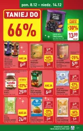Gazetka promocyjna Aldi - Pełna oferta - Gazetka - ważna od 14.12 do 14.12.2025 - strona 11 - produkty: Mandarynki, All Seasons, Nutella, Cukier, Brit, Dżem, Mola, Brzoskwinie, Ferrero, Marmolada, Cukier wanilinowy, Fa