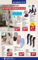 Gazetka promocyjna Aldi - Pełna oferta - Gazetka - ważna od 14.12 do 14.12.2025 - strona 46 - produkty: Top, Kapcie, Karp, Rajstopy, Wełna, Moda, Sukienka, Piżama, Fa