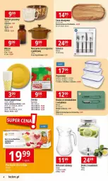Gazetka promocyjna E Leclerc - Gazetka - ważna od 22.06 do 22.06.2024 - strona 18 - produkty: Ser, Por, Noż, Dzbanek, Papier, Serwetki, Pojemnik, Taca, Wazon, Podkładka, Talerz, Filiżanka, Naczynie żaroodporne, Kubek, Gres, Miska, Podkład, Fa