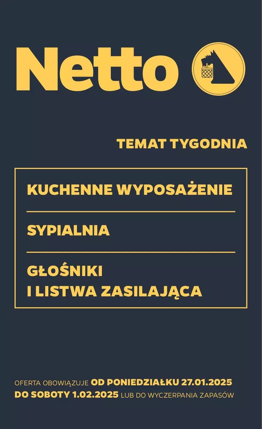 Gazetka promocyjna Netto - Od Poniedziałku Przemysłowa - ważna 27.01 do 01.02.2025 - strona 1 - produkty: Głośnik, Listwa, Sypialnia