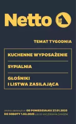 Gazetka promocyjna Netto - Od Poniedziałku Przemysłowa - Gazetka - ważna od 01.02 do 01.02.2025 - strona 1 - produkty: Sypialnia, Głośnik, Listwa