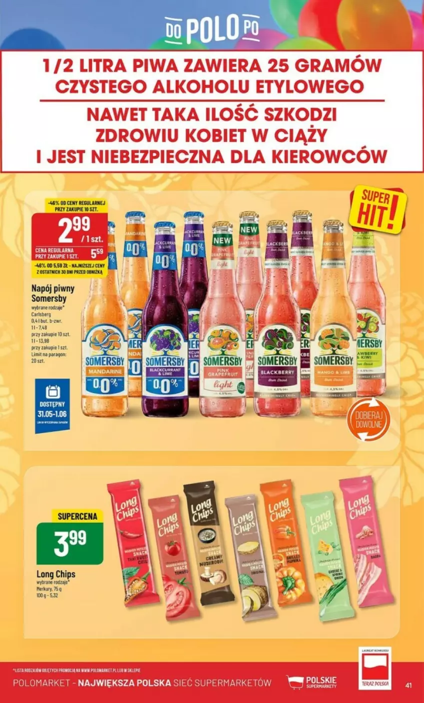 Gazetka promocyjna PoloMarket - ważna 29.05 do 04.06.2024 - strona 36 - produkty: Carlsberg, Napój, Somersby