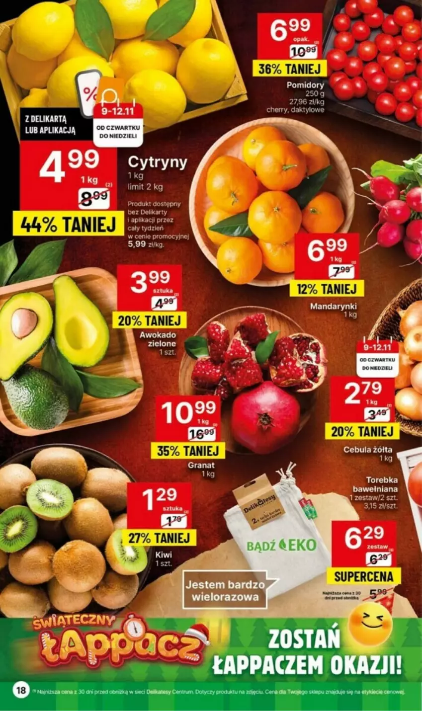 Gazetka promocyjna Delikatesy Centrum - ważna 09.11 do 15.11.2023 - strona 10 - produkty: Cytryny, Gra, Granat, Mandarynki