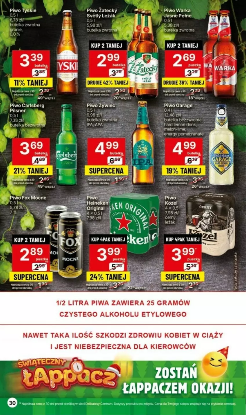 Gazetka promocyjna Delikatesy Centrum - ważna 09.11 do 15.11.2023 - strona 24 - produkty: Bezy, Carlsberg, Gra, Granat, Piec, Piwa, Piwo, Rum, Tyskie