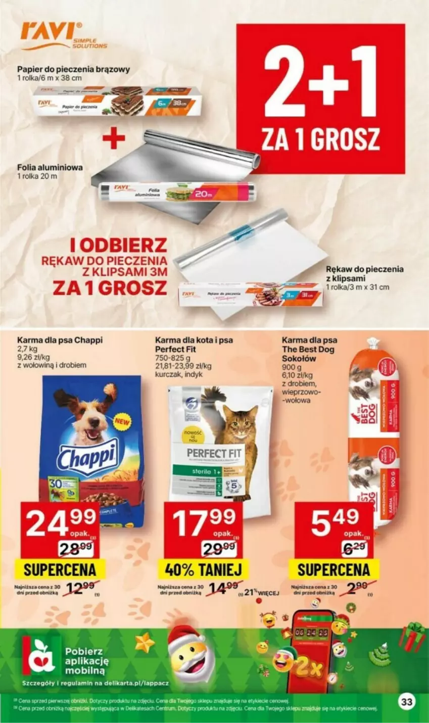 Gazetka promocyjna Delikatesy Centrum - ważna 09.11 do 15.11.2023 - strona 27 - produkty: Chappi, Fa, Folia aluminiowa, Kurczak, Mobil, Papier, Papier do pieczenia, Piec, Rękaw do pieczenia, Sok, Sokołów