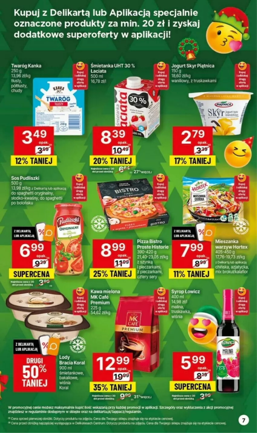 Gazetka promocyjna Delikatesy Centrum - ważna 09.11 do 15.11.2023 - strona 38 - produkty: Gin, Jogurt, Kawa, Piątnica, Piec, Pieczarka, Pizza, Pudliszki, Rum, Ser, Sos, Spaghetti, Syrop, Twaróg