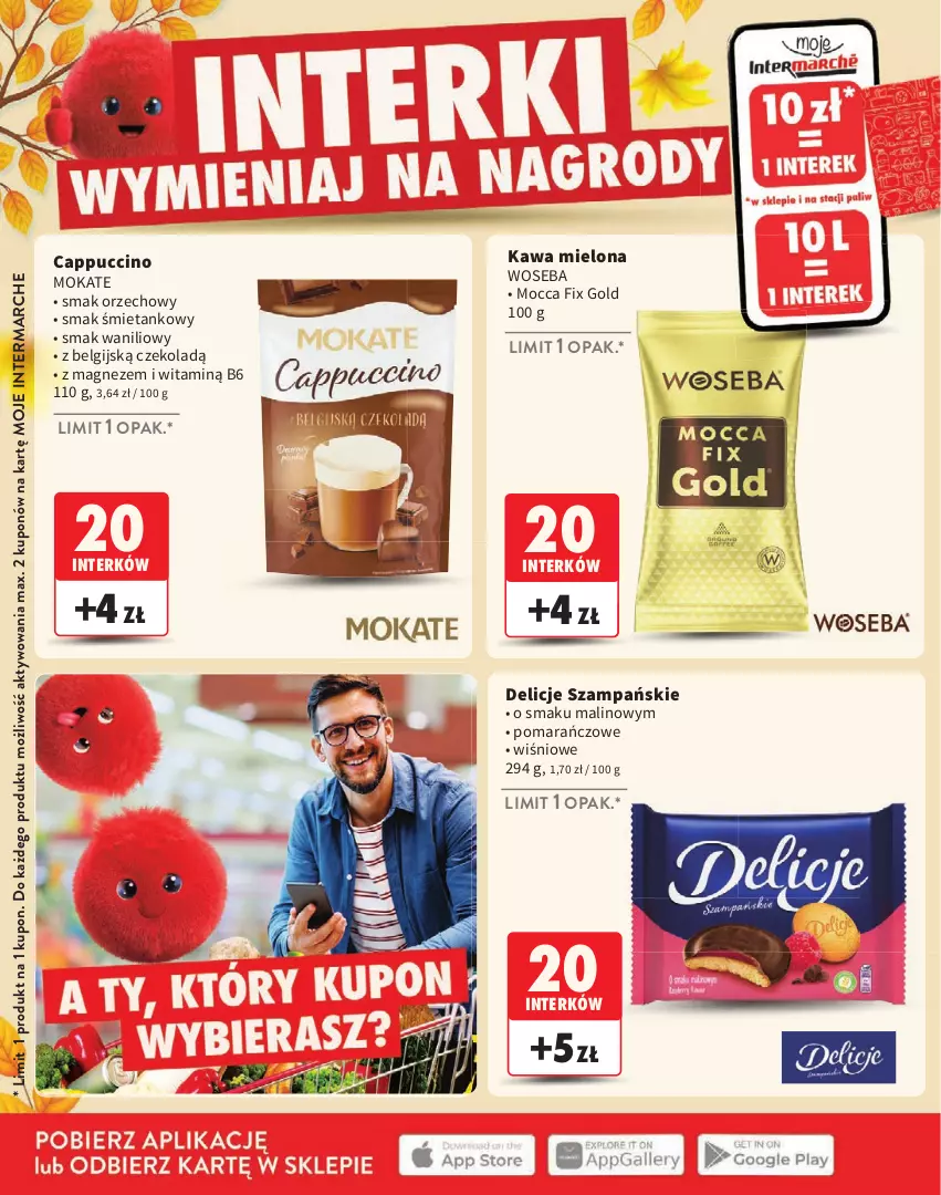 Gazetka promocyjna Intermarche - Katalog Interki - ważna 03.09 do 25.11.2026 - strona 12 - produkty: Cappuccino, Delicje, Kawa, Kawa mielona, LG, Magnez, Mocca Fix Gold, Woseba