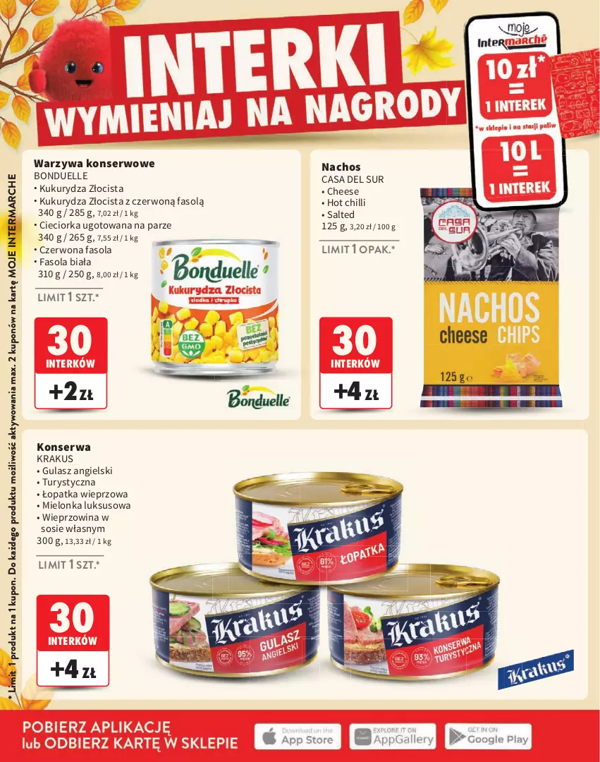 Gazetka promocyjna Intermarche - Katalog Interki - ważna 03.09 do 25.11.2026 - strona 14 - produkty: Bonduelle, Cieciorka, Fa, Fasola, Krakus, Kukurydza, Orka, Ser, Sos, Warzywa, Warzywa konserwowe, Wieprzowina