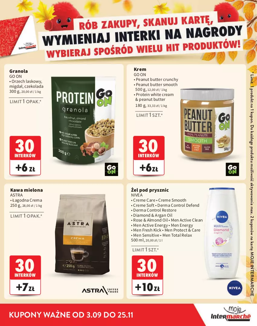 Gazetka promocyjna Intermarche - Katalog Interki - ważna 03.09 do 25.11.2026 - strona 21 - produkty: Control, Czekolada, Gra, Granola, Kawa, Kawa mielona, Nivea