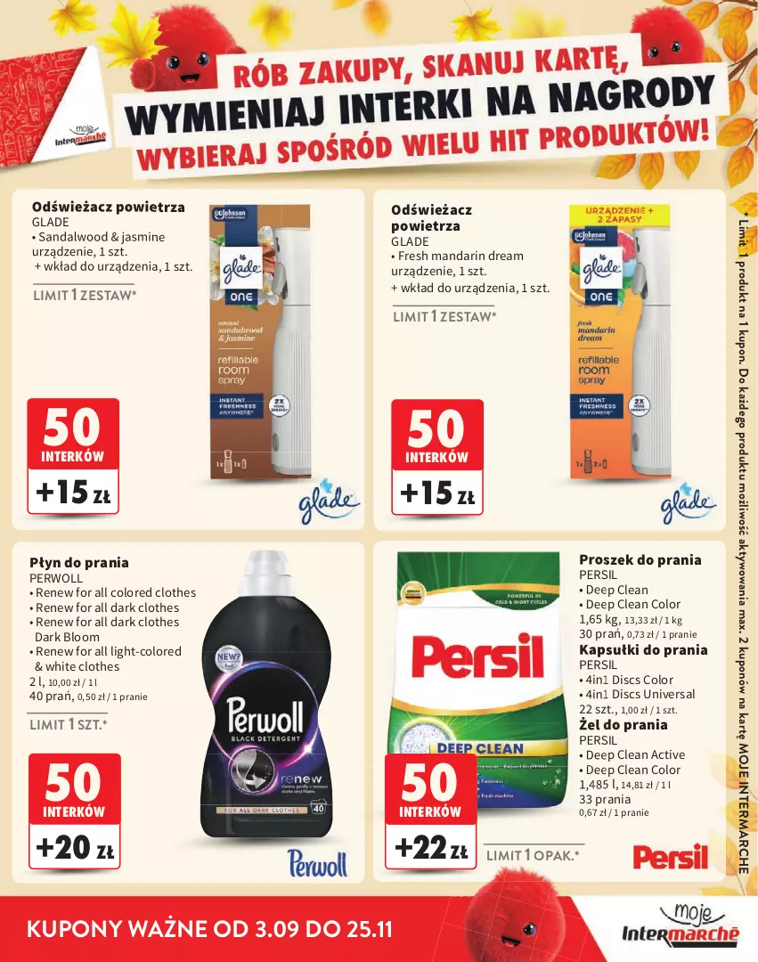 Gazetka promocyjna Intermarche - Katalog Interki - ważna 03.09 do 25.11.2026 - strona 31 - produkty: Kapsułki do prania, Odświeżacz powietrza, Persil, Perwoll, Płyn do prania, Proszek do prania