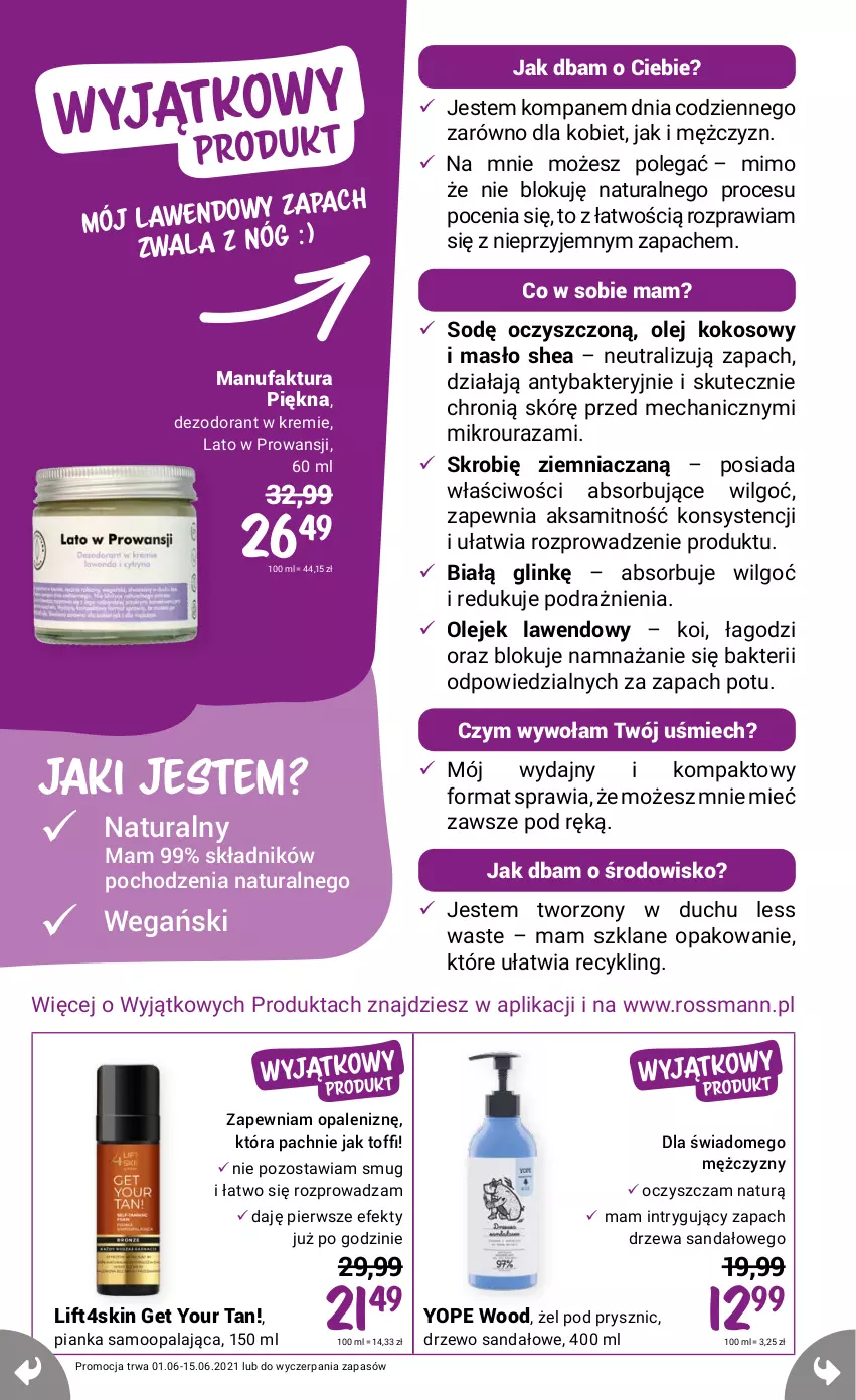 Gazetka promocyjna Rossmann - Czerwiec I - ważna 01.06 do 15.06.2021 - strona 19 - produkty: Aksam, Dezodorant, Fa, Kokos, LG, Masło, Olej, Olej kokosowy, Sandał, Yope