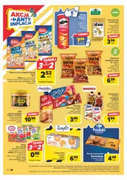 Gazetka promocyjna Carrefour - Gazetka Carrefour - Gazetka - ważna od 06.05 do 06.05.2023 - strona 12 - produkty: Lubella, Ciastka, Gin, Bell, Kisiel, Słodka Chwila, Chipsy, Kosz, Chrupki, Dr. Oetker, Owsianka, Precle, Popcorn, Pringles, Delicje, Baton, Bella, Felix