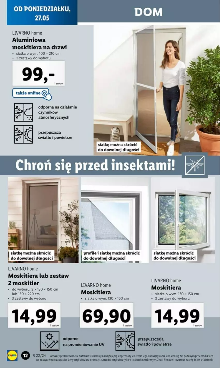 Gazetka promocyjna Lidl - ważna 27.05 do 02.06.2024 - strona 6 - produkty: Drzwi, Ivar, Por, Siatka