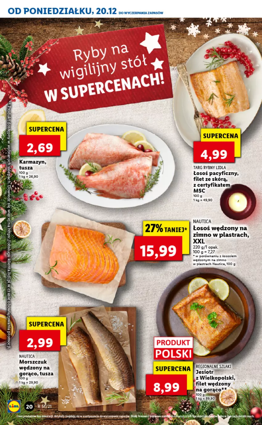 Gazetka promocyjna Lidl - GAZETKA - ważna 20.12 do 24.12.2021 - strona 20 - produkty: Fa, Por, Sos, Tusz