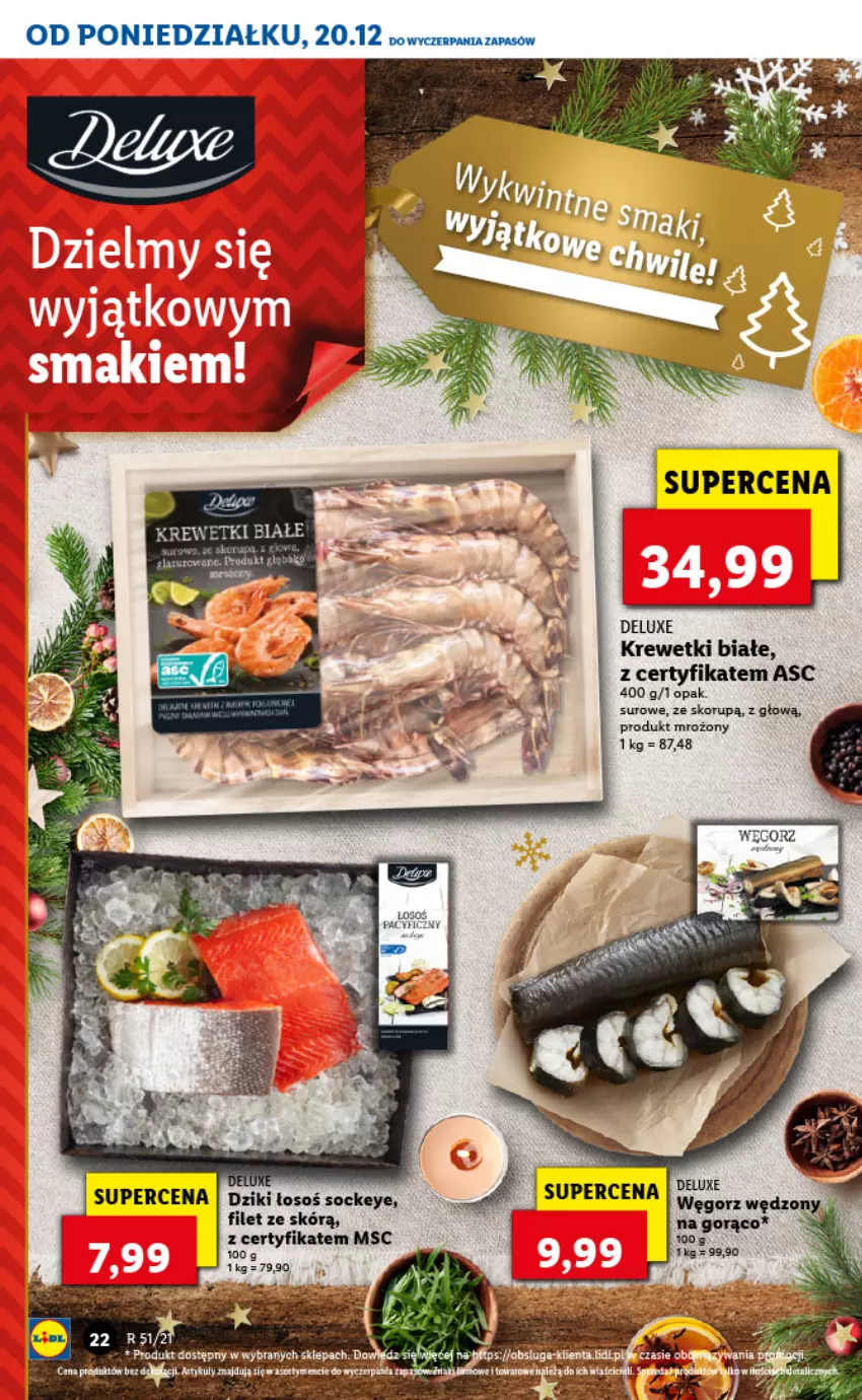 Gazetka promocyjna Lidl - GAZETKA - ważna 20.12 do 24.12.2021 - strona 22 - produkty: Fa, Krewetki