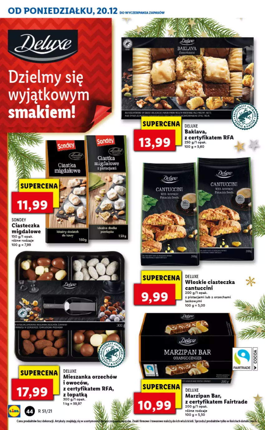 Gazetka promocyjna Lidl - GAZETKA - ważna 20.12 do 24.12.2021 - strona 44 - produkty: Ciastka, Fa, Inka, Top