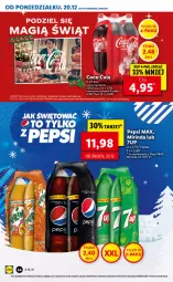 Gazetka promocyjna Lidl - GAZETKA - Gazetka - ważna od 24.12 do 24.12.2021 - strona 54 - produkty: Por, 7up, Pepsi max, Coca-Cola, Pepsi, Fa