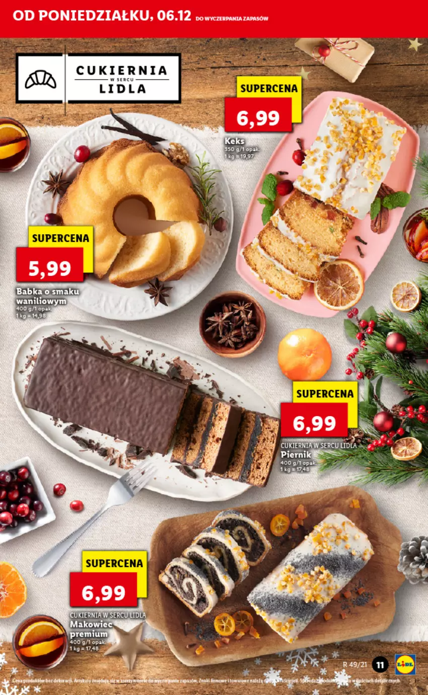 Gazetka promocyjna Lidl - GAZETKA - ważna 06.12 do 08.12.2021 - strona 11 - produkty: Cukier, Ser