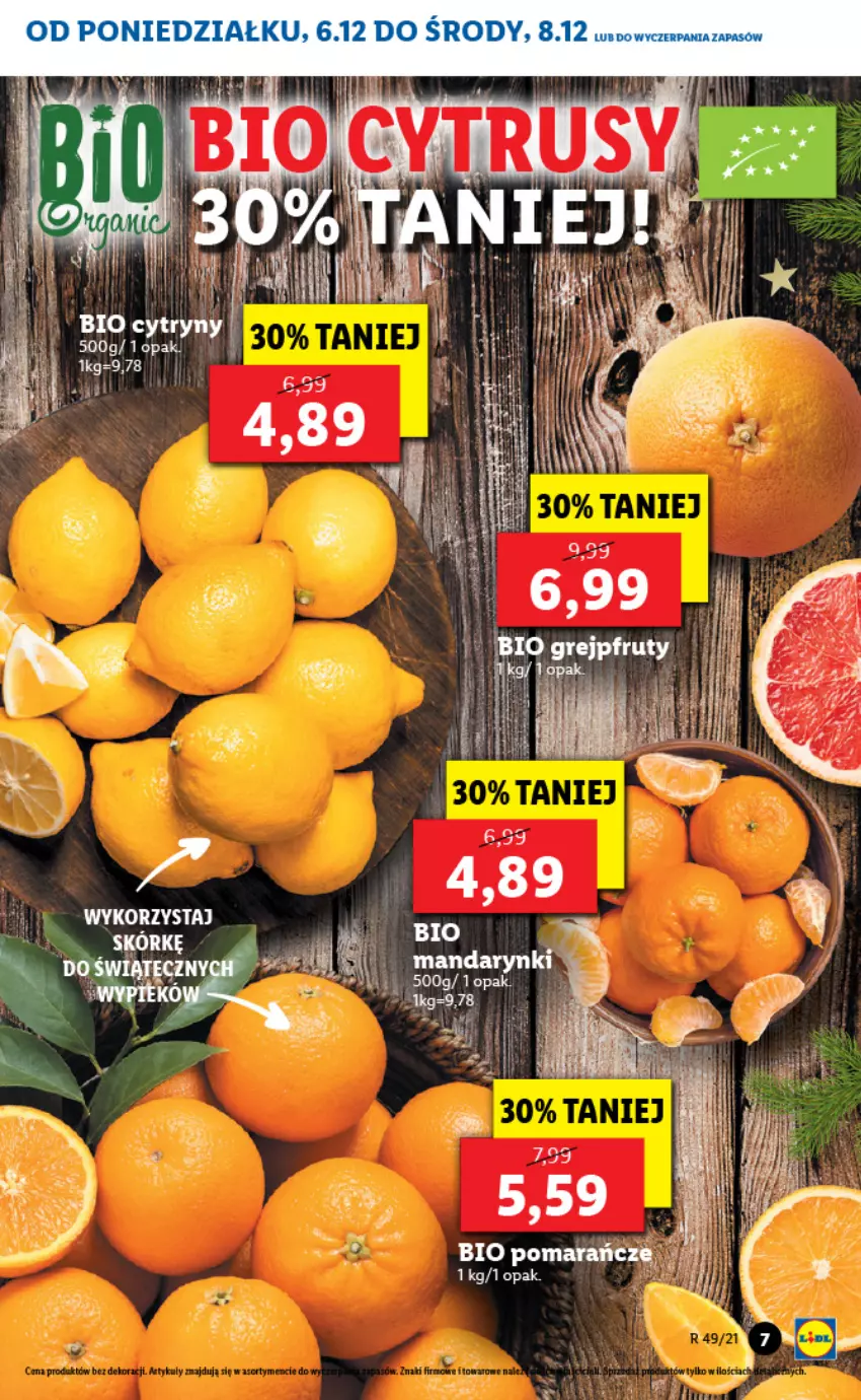 Gazetka promocyjna Lidl - GAZETKA - ważna 06.12 do 08.12.2021 - strona 7 - produkty: Grejpfrut