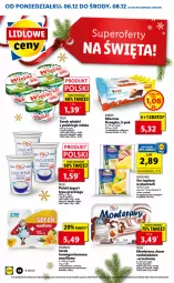Gazetka promocyjna Lidl - GAZETKA - Gazetka - ważna od 08.12 do 08.12.2021 - strona 18 - produkty: Serek wiejski, Ser, Por, Gra, Jogurt, Tera, Serek, Pilos, Hochland, Deser, Kinder, Miecz, Monte