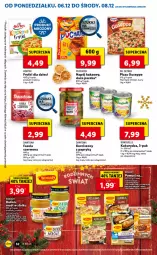 Gazetka promocyjna Lidl - GAZETKA - Gazetka - ważna od 08.12 do 08.12.2021 - strona 52 - produkty: Dawtona, Korniszony, Bonduelle, Dr. Oetker, Pizza, Fasola, Dzieci, Frytki, Kakao, Napój, Kukurydza, Hortex, LG, Fa
