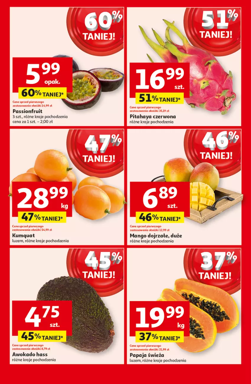 Gazetka promocyjna Auchan - Pewność Niskich Cen Supermarket - ważna 06.03 do 12.03.2025 - strona 5 - produkty: Mango, Papaja, Pitahaya