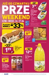 Gazetka promocyjna Aldi - PROMOCJE NA WEEKEND - Gazetka - ważna od 27.06 do 27.06.2021 - strona 3 - produkty: Mozzarella, Ciastka, Cheddar, Sos, Sok, Ser, Mus, Spód do pizzy, Ananas, Kosz, Ryby i owoce morza, Tera, Sezam, Pieprz, Spaghetti, Owoce morza, Płyta, Olej rzepakowy, Owoce, Ciastka owsiane, Olej