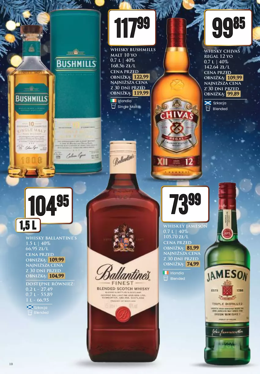 Gazetka promocyjna Dino - Katalog alkoholowy - Nowy Rok - ważna 27.12.2025 do 05.01.2026 - strona 10 - produkty: Bushmills, Jameson, Koc, Whiskey, Whisky
