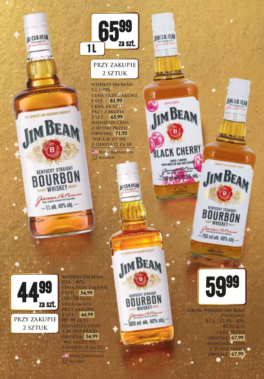 Gazetka promocyjna Dino - Katalog alkoholowy - Nowy Rok - ważna 27.12.2025 do 05.01.2026 - strona 11 - produkty: Bourbon, Jim Beam, Likier, Whiskey