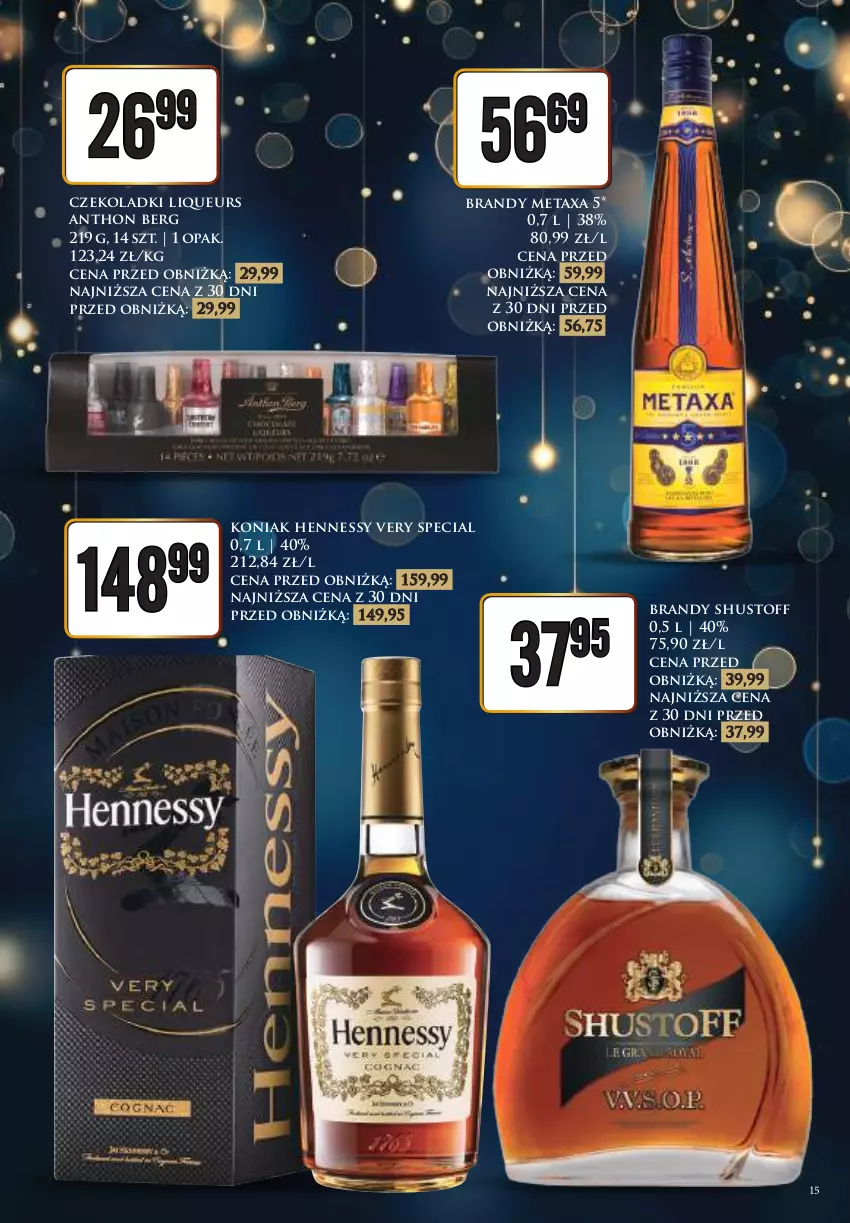 Gazetka promocyjna Dino - Katalog alkoholowy - Nowy Rok - ważna 27.12.2025 do 05.01.2026 - strona 15 - produkty: Brandy, Metaxa