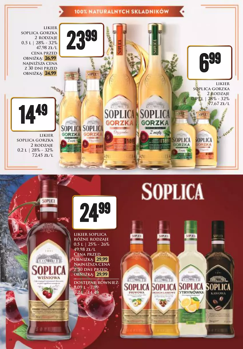 Gazetka promocyjna Dino - Katalog alkoholowy - Nowy Rok - ważna 27.12.2025 do 05.01.2026 - strona 18 - produkty: Likier, Soplica