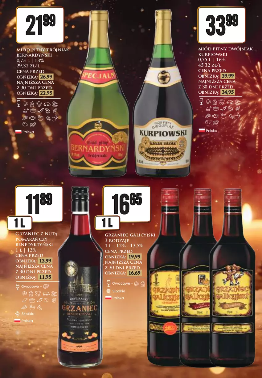 Gazetka promocyjna Dino - Katalog alkoholowy - Nowy Rok - ważna 27.12.2025 do 05.01.2026 - strona 28 - produkty: Grzaniec Galicyjski, Miód, Miód pitny